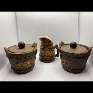 Rustic Kitchen Storage Decor Set